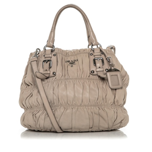 Prada Nappa Leather Gaufre Medium Satchel Tote Bag - Picture 1 of 16
